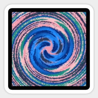 Colorful Circle Swirl Sticker